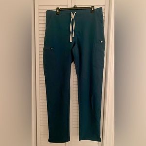 Figs Yola Skinny Scrub Pant (Caribbean Blue) - Large/Tall - Like New